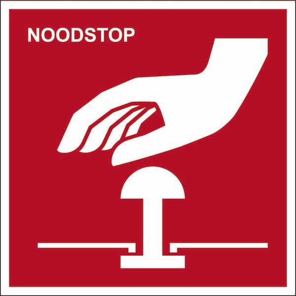 Noodstop Sticker