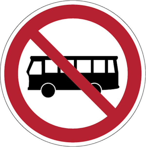 Bussen verboden