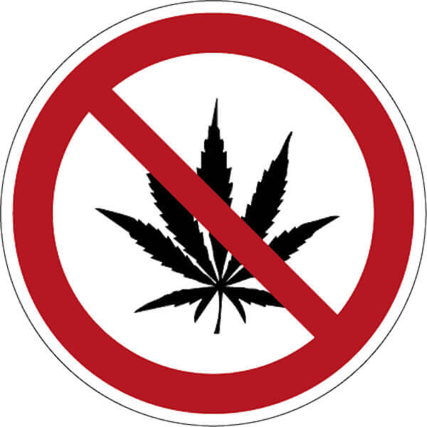 Drugs verboden