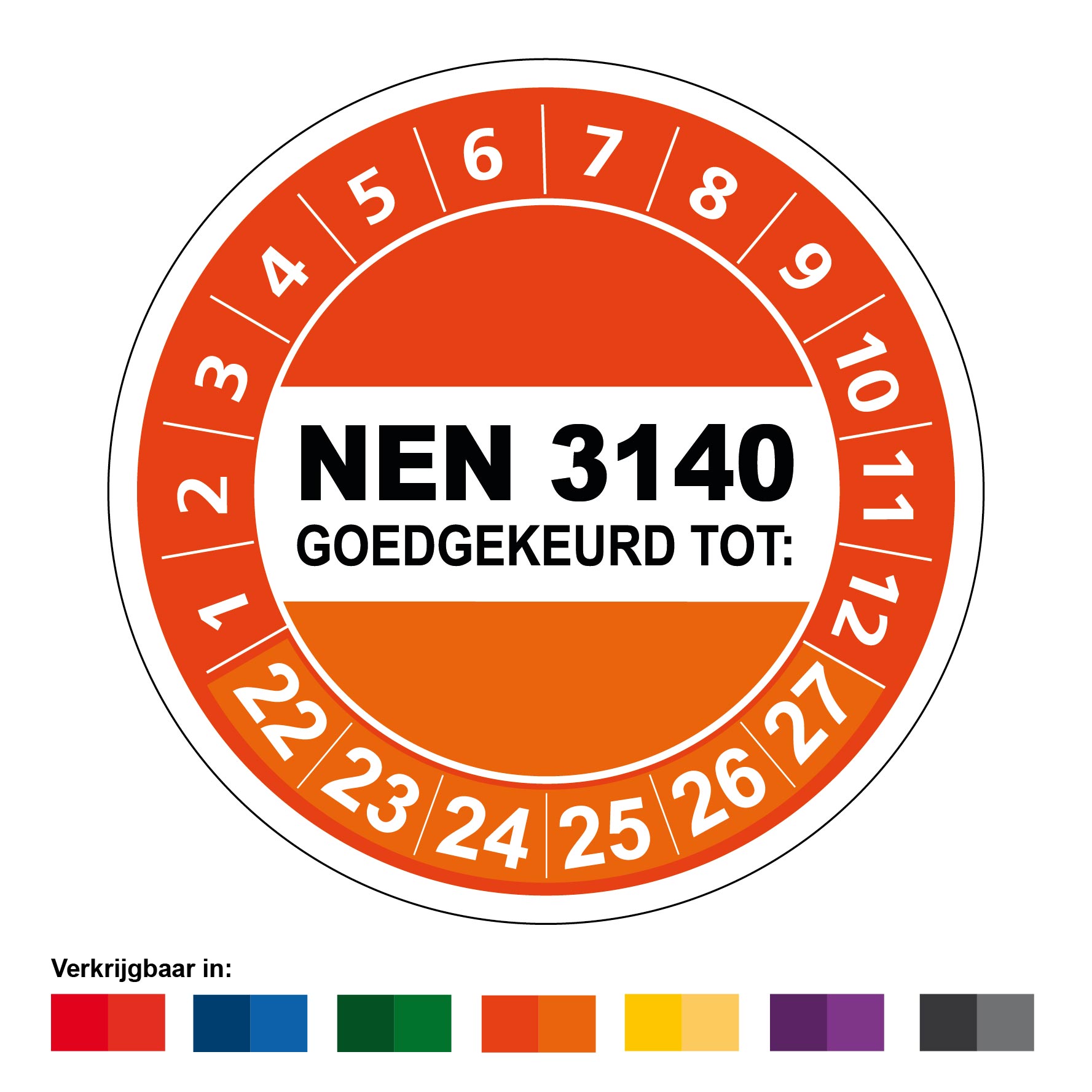 NEN 3140 Sticker